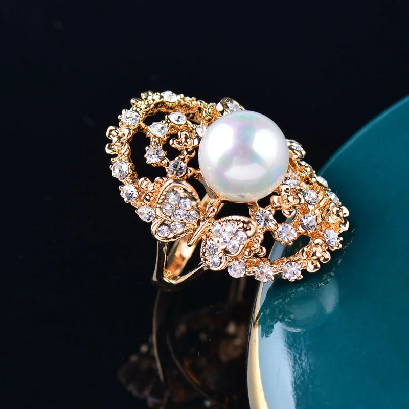 SINLEERY винтажное серое кольцо с жемчугом для женщин античное серебряное модные