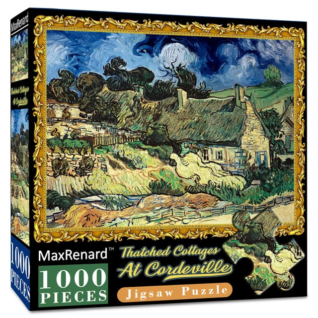 MaxRenard 50*70 см головоломки 1000 шт. деревянные сборки изображения старый мастер Ван