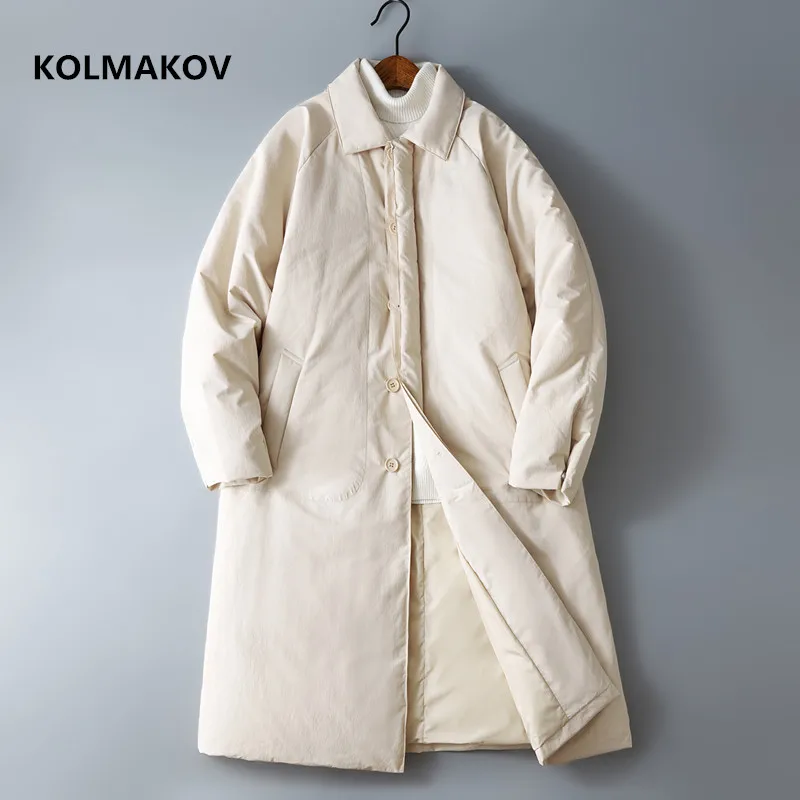 

2022 new arrival long style winter jacket 90% white duck down jackets men,mens thicken warm Hooded parkas coat