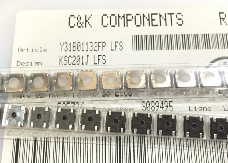 20 шт. переключатель KSC201J SMD Tact 6 2*6 2*3 5 кнопка из мягкой резины сила 120 г|Выключатели|