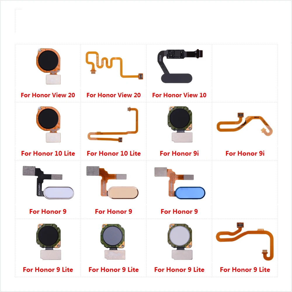 

Touch ID Fingerprint Connection Sensor Scanner Connector Flex Cable For HuaWei Honor View 20 10 9i 9 Lite Home Return Button Key