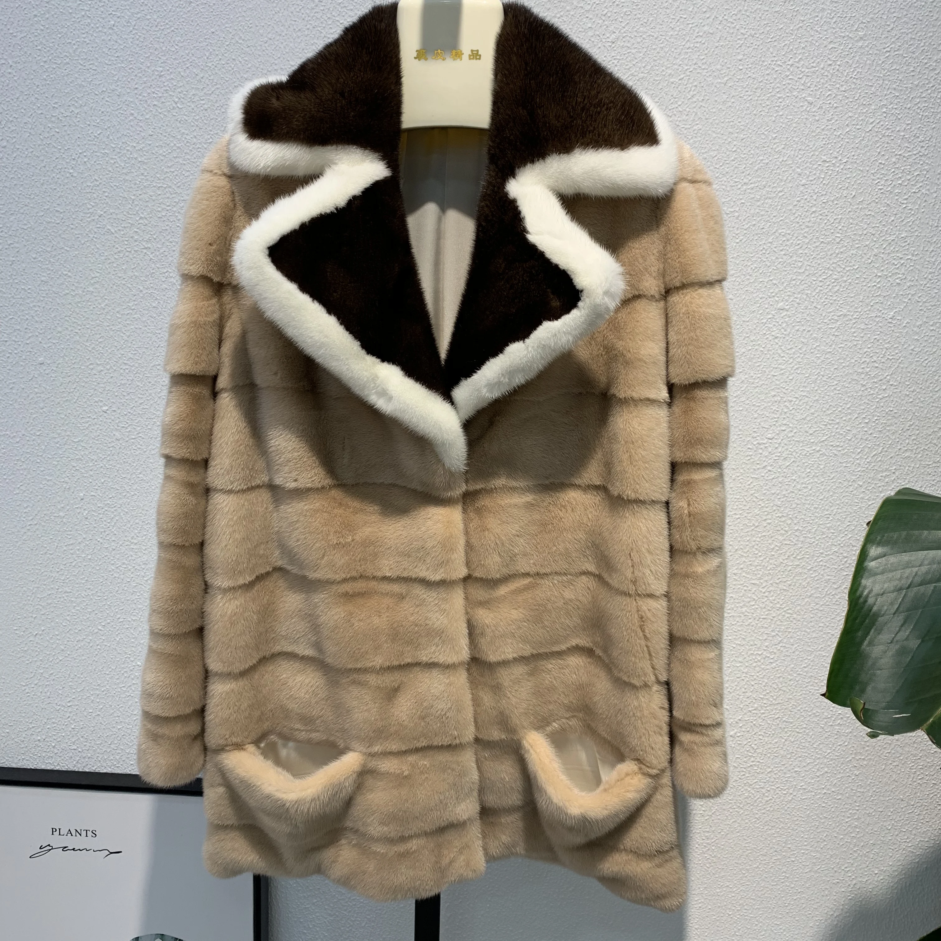 SQXR FUR real mink fur fashion jacket women Fur coat natural hot popular | Женская одежда