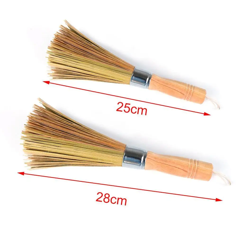Бамбуковые щетки 1 шт. длинная щетка с деревянной ручкой для мытья кастрюли