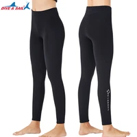 womens mens wetsuit long pants 2mm 3mm neoprene tights keep warm for swimming water aerobics surfing shorts capris