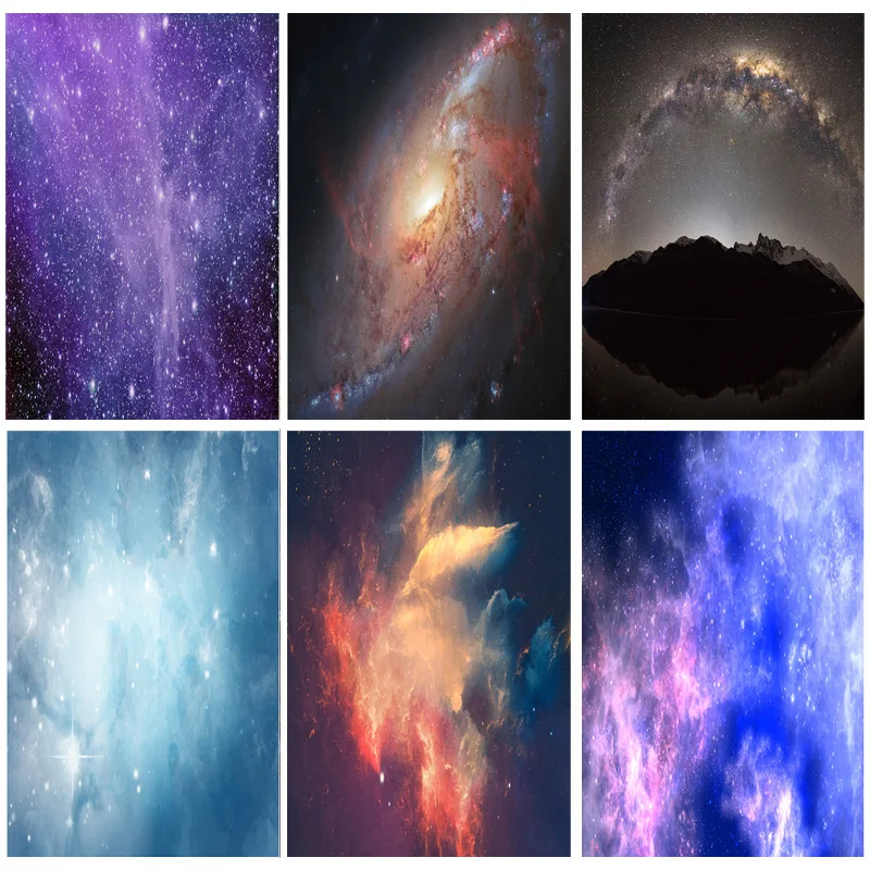 

SHENGYONGBAO Vinyl Custom Photography Backdrops Prop Starry sky Photography Background 210125 XKT-02