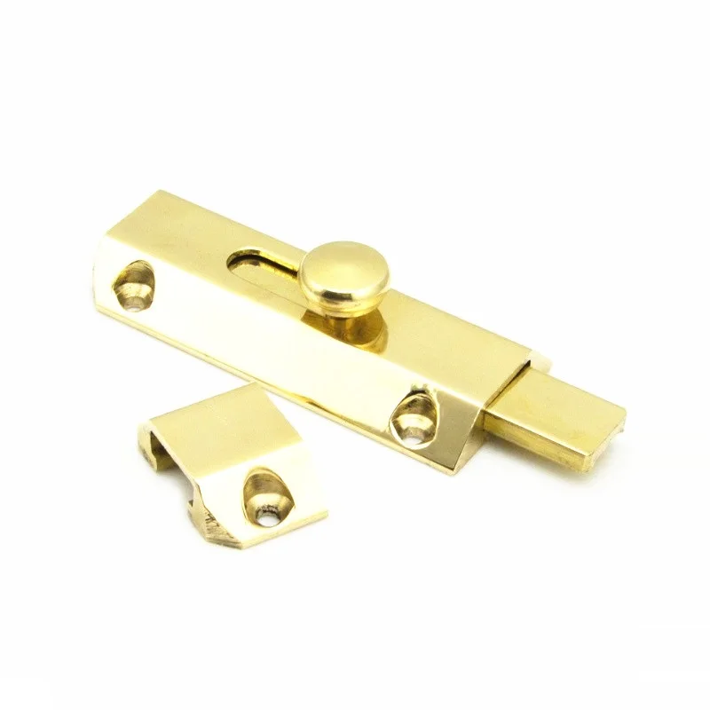 2 шт./лот 3 дюймовая дверная защелка замок для раздвижной двери защитный латунный