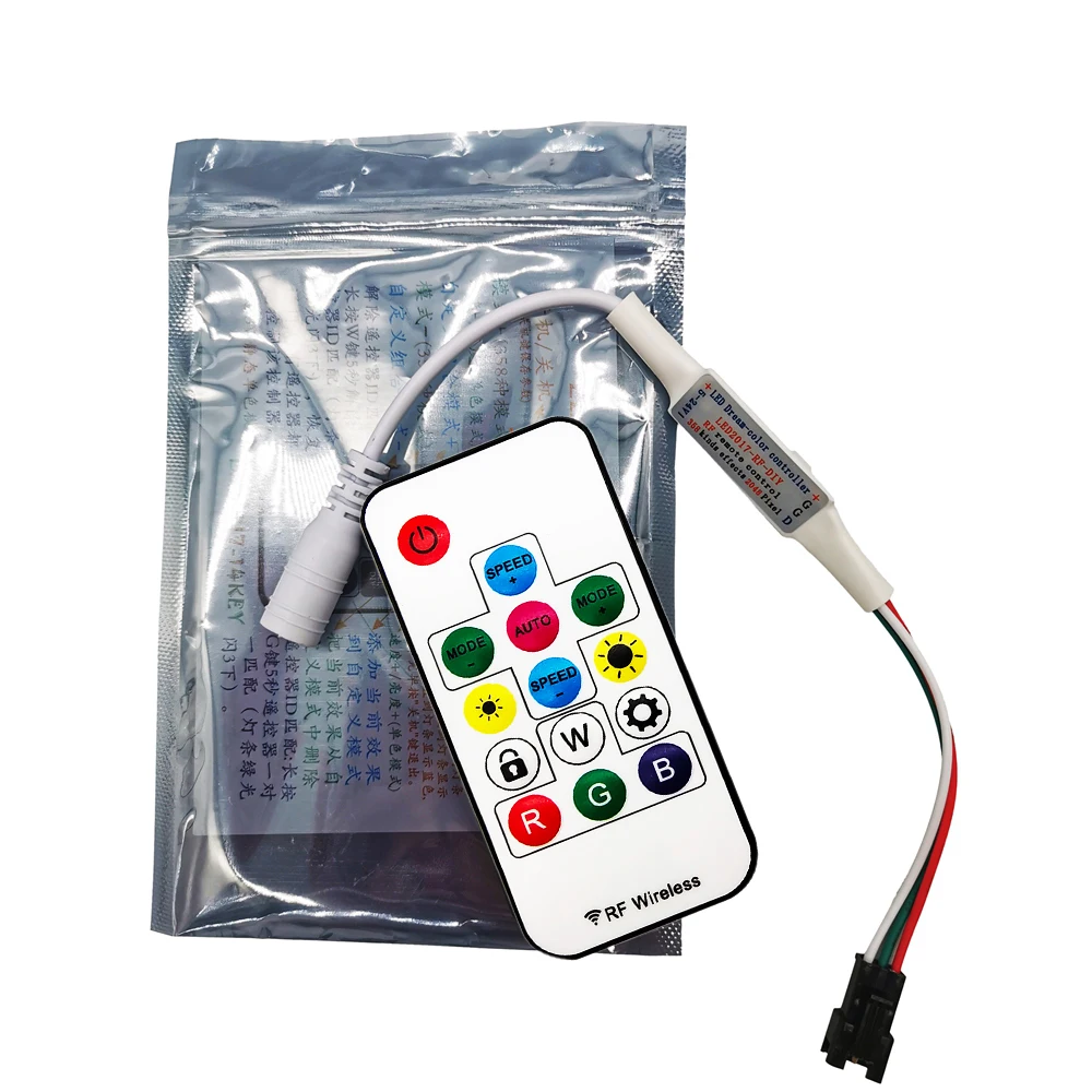 Миниатюрный радиочастотный светодиодный контроллер 5 24 В постоянного тока 14