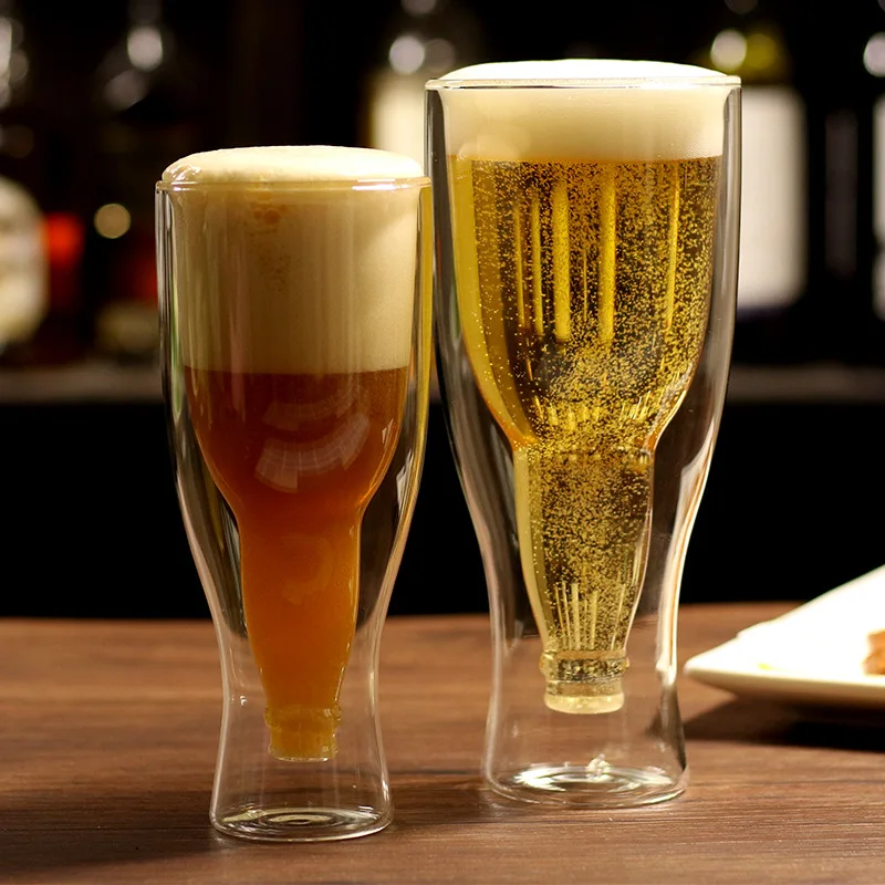 

Double craft beer cup IPA white dark wheat