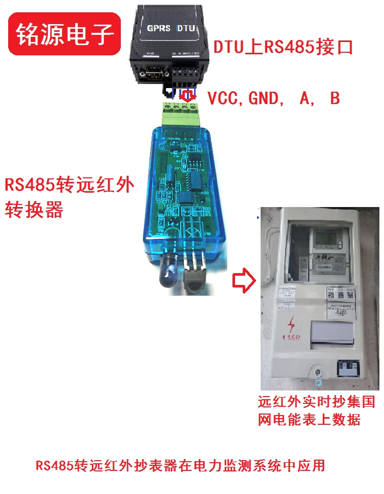 Умный измеритель теплометр Газомер инфракрасный считывания преобразователь ИК