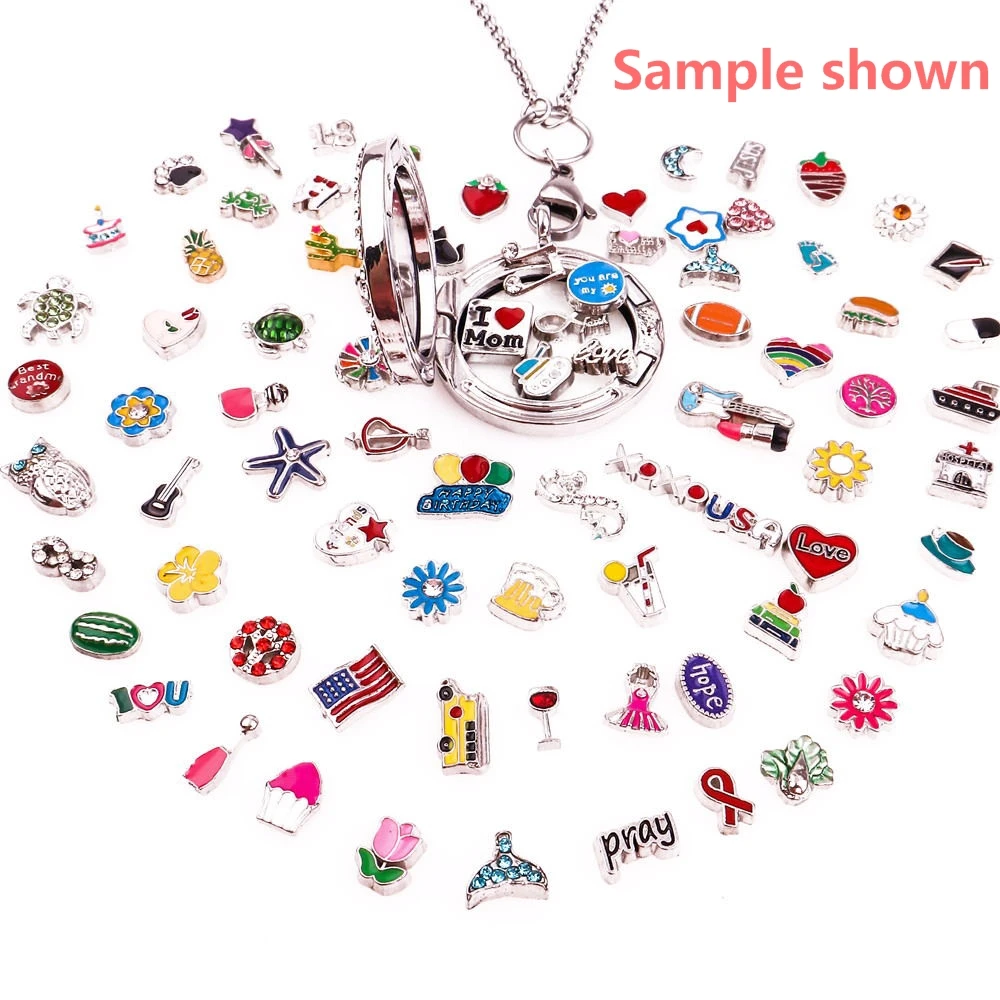 

F1085 20Pcs/lot Colorful letter Smile words Alloy Metal Floating Locket Charms Fit for Memory Glass Living Locket DIY jewelry