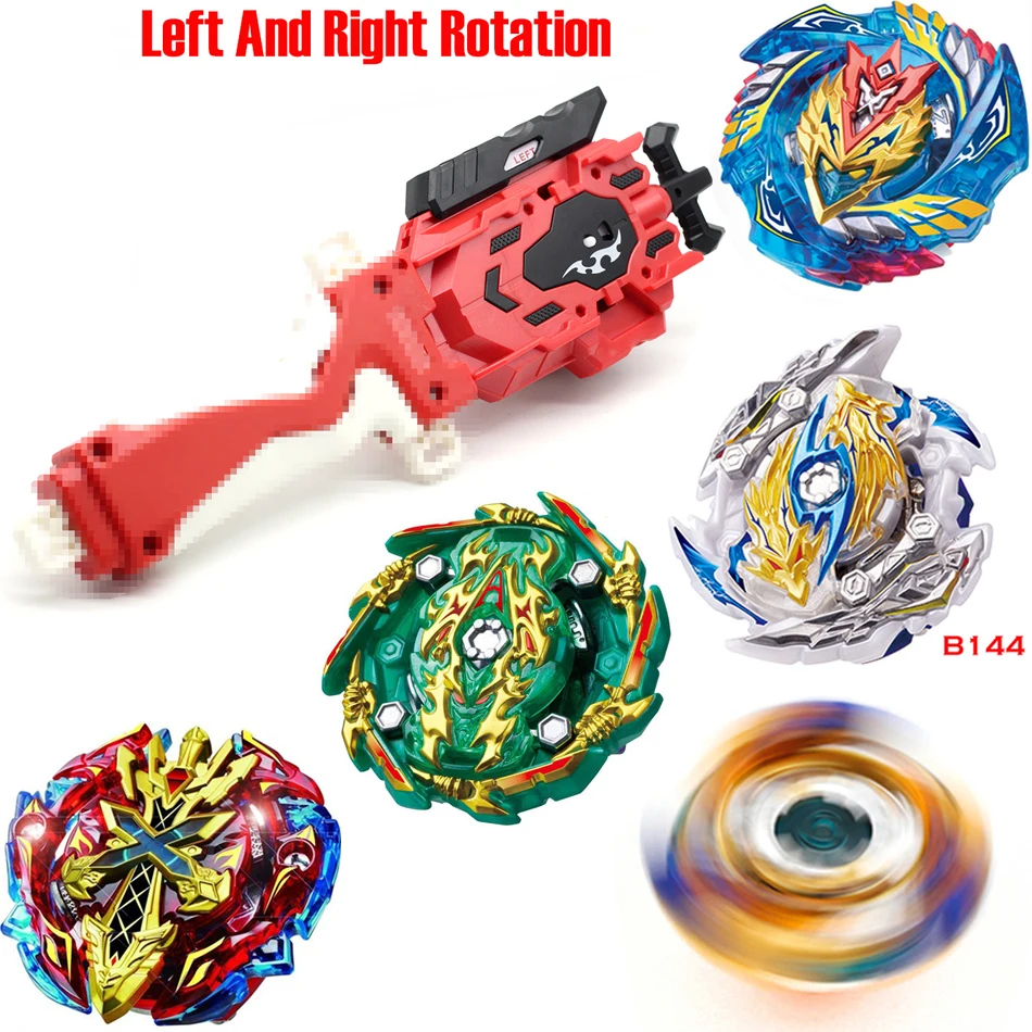 Новейшая модель; Beyblade Burst ToysB-145 B-144 B-143 B-140 с пусковым устройством и коробчатый отвал Металл Fusion Бог Прядильный механизм бей лезвия игрушка