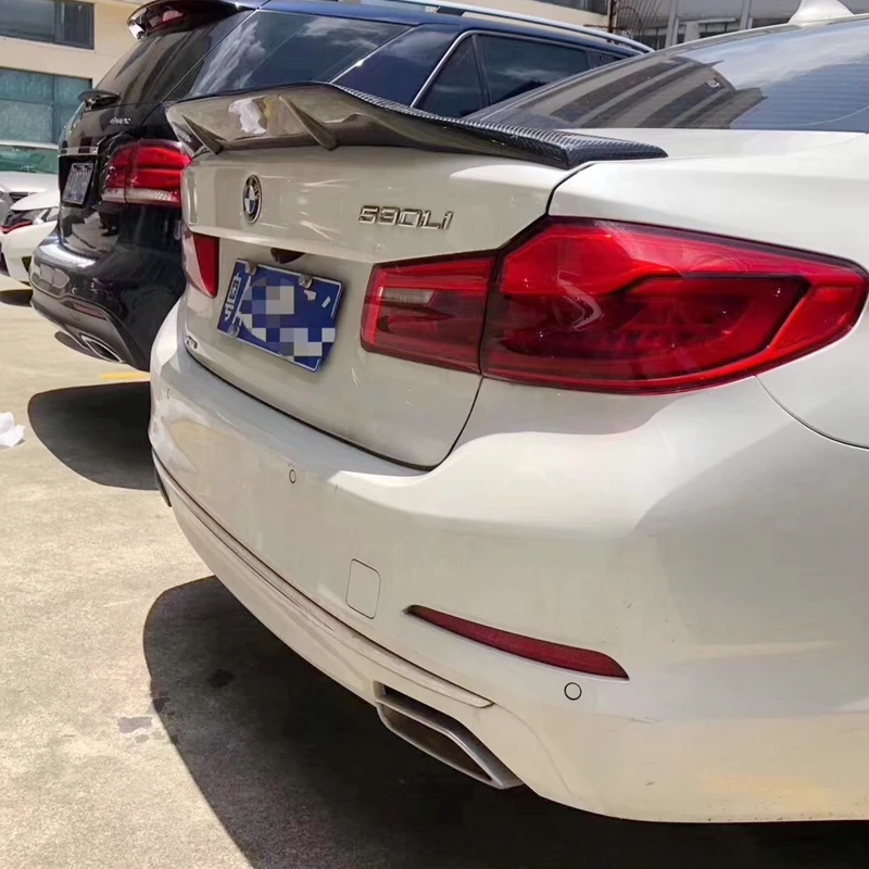 Спойлер для BMW 5 серии G30 глянцевый спойлер из углеродного волокна заднего крыла