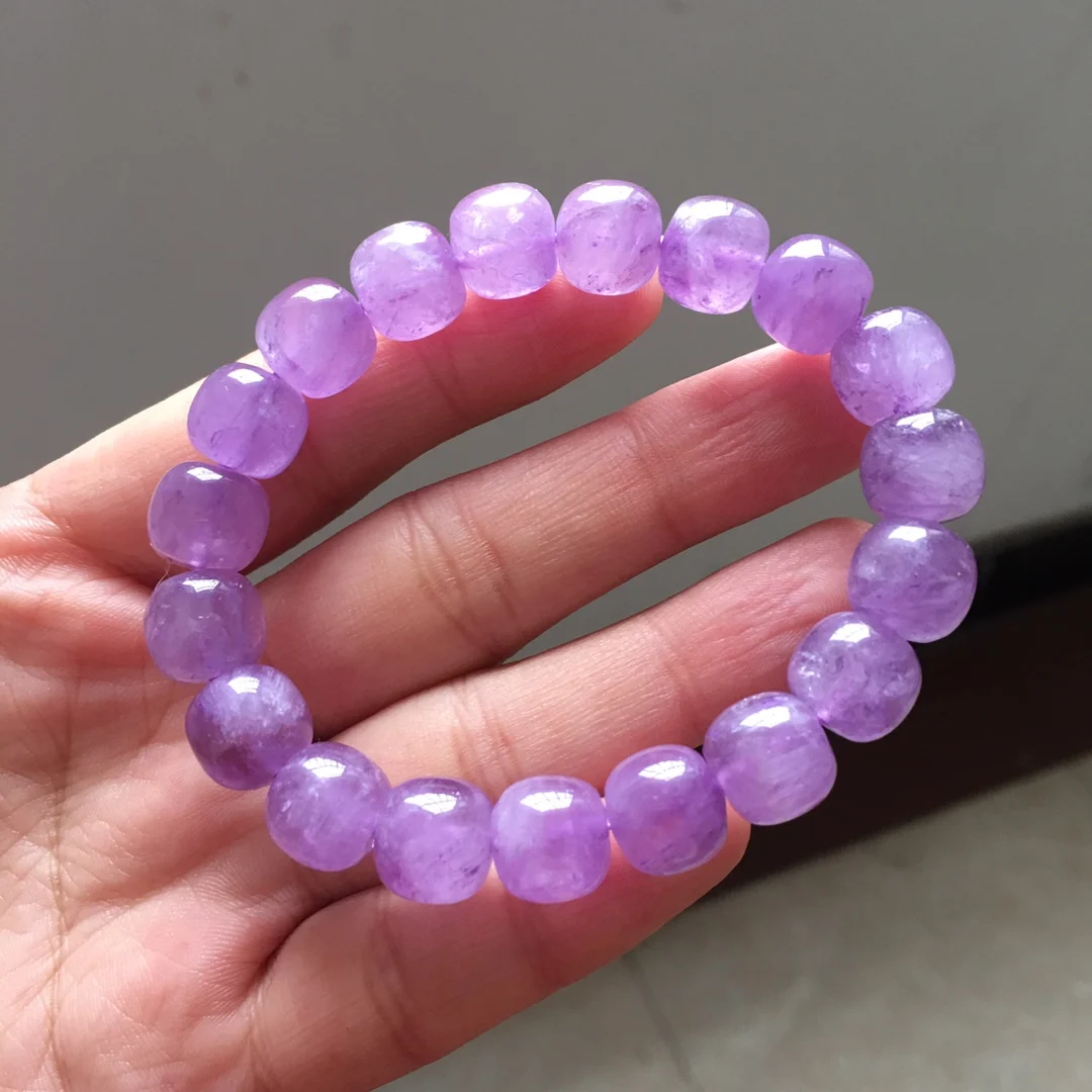 

Natural Crystal Bracelet Beaded Chain Jewelry 5pcs/Lot Wholesale Transparent Dreamy Purple Armbanden Voor Vrouwen Charms Gifts