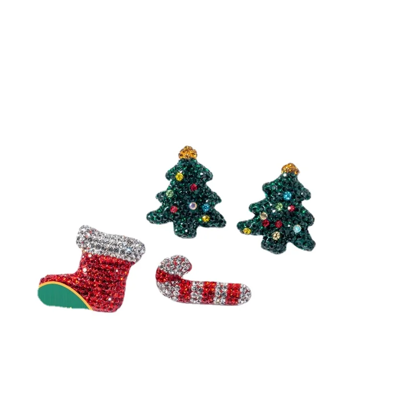 

Набор рождественских сережек Ymh для подружек, милые новые Мультяшные плюшевые серьги, серебряные серьги-гвоздики