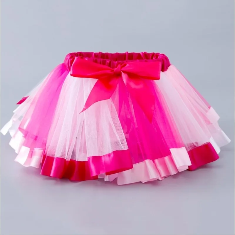 Детская юбка-пачка с радужным бантом на возраст 0-8 лет | Мать и ребенок