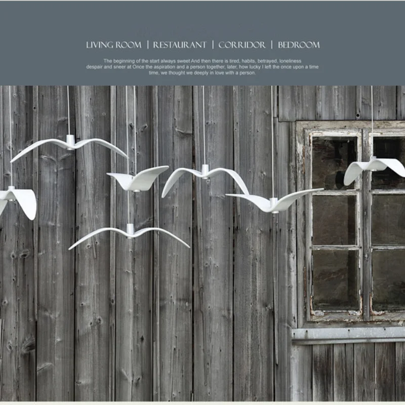 Подвесной светильник в виде ночной птицы из смолы|Подвесные светильники| |