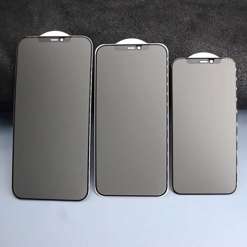 

2 Pcs No Fingerprint Matte Anti Glare Tempered Glass For iPhone 12 Pro Max 12 Pro Anti spy Screen Protector For iphone 12 11 Pro