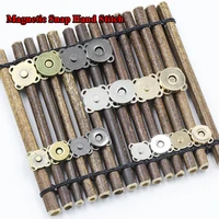 8 pcs 14 18mm magnetic snaps purse handbag clasp closures metal button diy bag craft magnetic buttons
