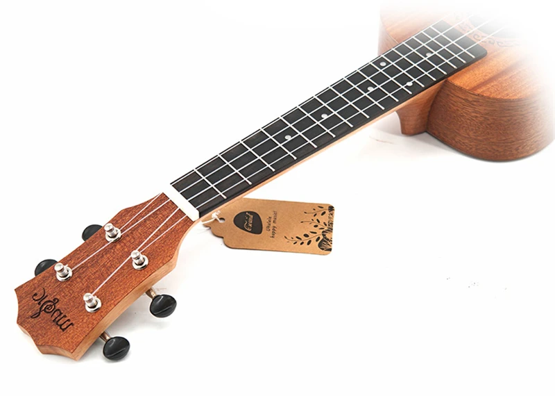 Мини укулеле концертное 23 &quotHawai гитара из Сапеле Укулеле с узором в виде костей