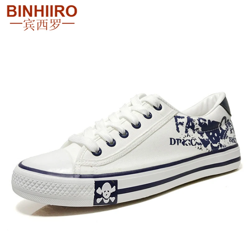 Мужская парусиновая обувь Лоферы на плоской платформе Вулканизированная