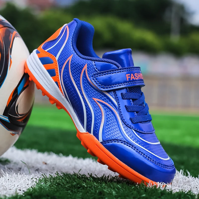 Размер 28 38 Детская футбольная обувь для мальчиков уличные футбольные шипы бутсы