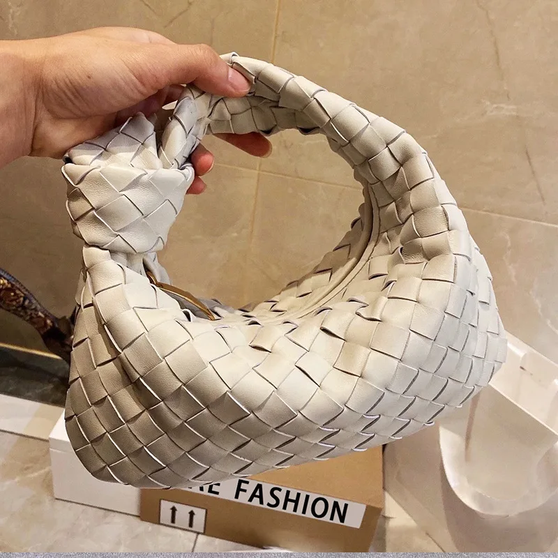 

Designer Bags 2021 Luxury Women Brand Purses and Handbags Hobos Knitting PU Leather Female Bag Cheap with Free Shipping Fashion