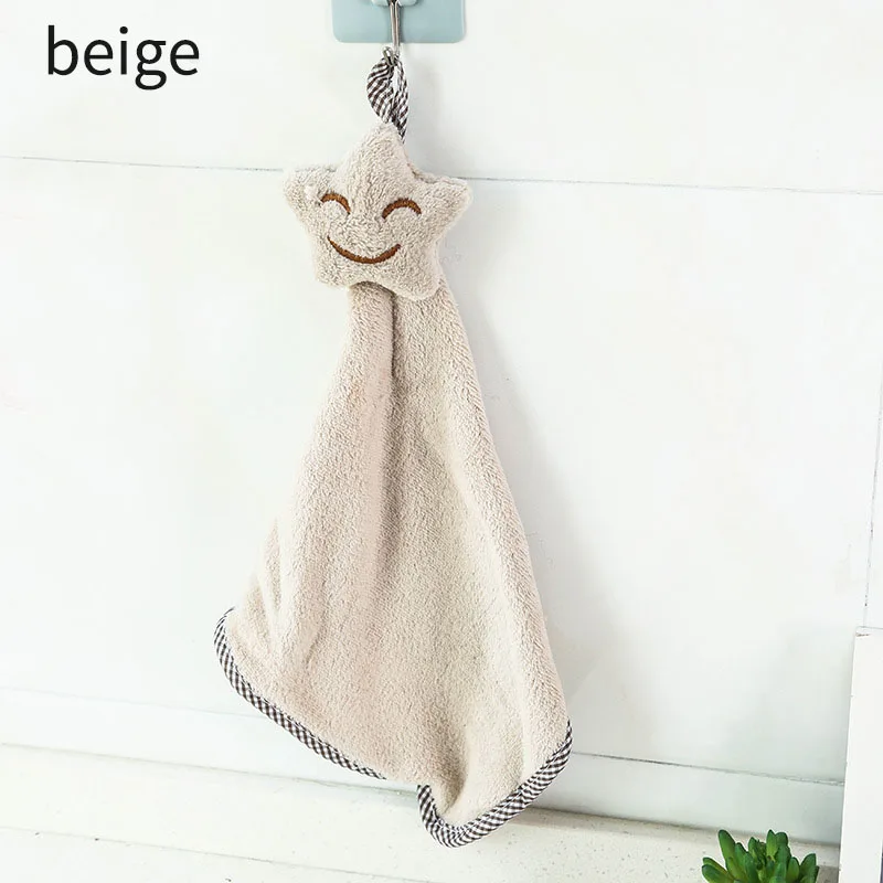 Милое полотенце для кухни со звездами впитывающее подвесные полотенца рук 1 шт.