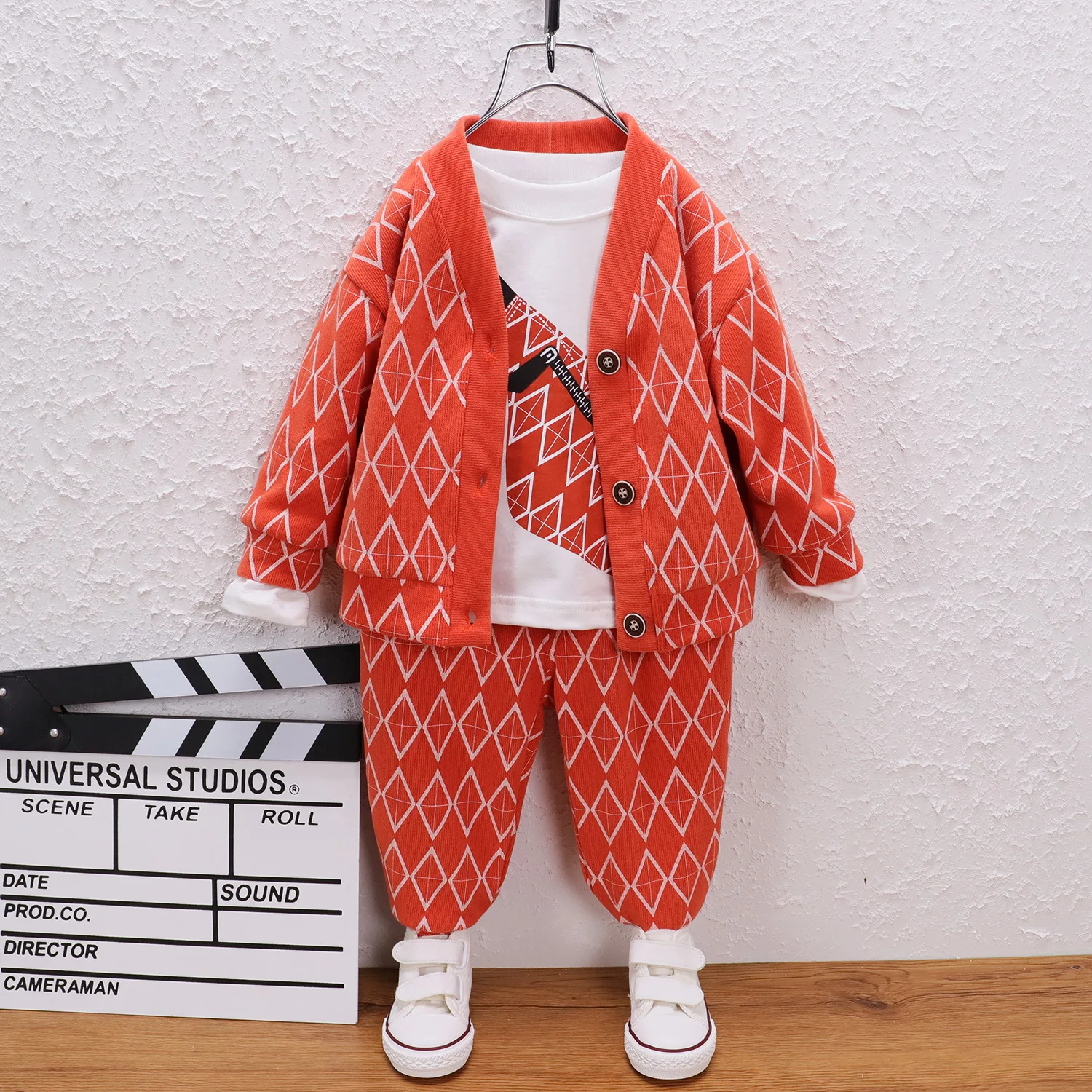 

0-5 Year Spring Autumn Boy Girl Clothing Set 2021 New Fashion Active Coat+Shirt+Pant Kid Children Baby Toddler Boy Girl Clothing
