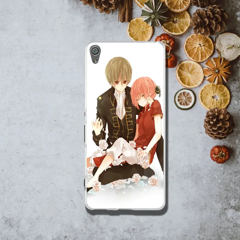 Мягкий мобильный телефон Okita Sougo Kagura гинтама чехлы для Sony Xperia Z Z1 Z2 Z3 Z4 Z5 Compact Premium M2 M4