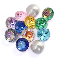 astrobox new lotus round rhinestone crystal stone diy clothing accessories glass crystal diy jewelry making loose beads stone