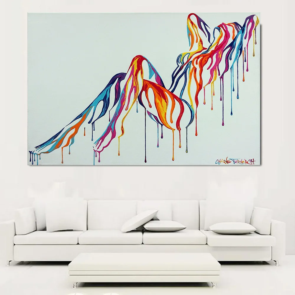 Pintura Decorativa abstracta de mujer, Arte Abstracto colorido, arte Sexy de pared...