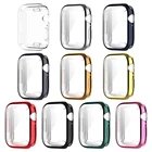 Защитный чехол для смарт-часов, подходит для Apple Watch 7, гальванический полноразмерный защитный чехол из ТПУ с защитой от царапин и падений