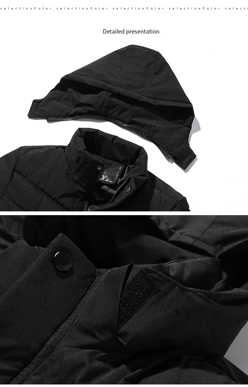 4XL мужские парки с капюшоном на молнии зимняя одежда парки Повседневная одежда мужская куртка пальто на молнии Длинные куртки для мужчин теплые