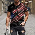 Мужская футболка с 3d-рисунком национального флага Серизе, летняя уличная мода, сетчатая квадратная полосатая Мужская футболка с крутым принтом для игральных карт, 2021