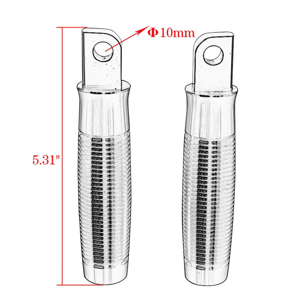 

Motorcycle Accessories Rough Crafts Aluminum Footrest FootPeg For Harley Sportster XL1200R 883 48