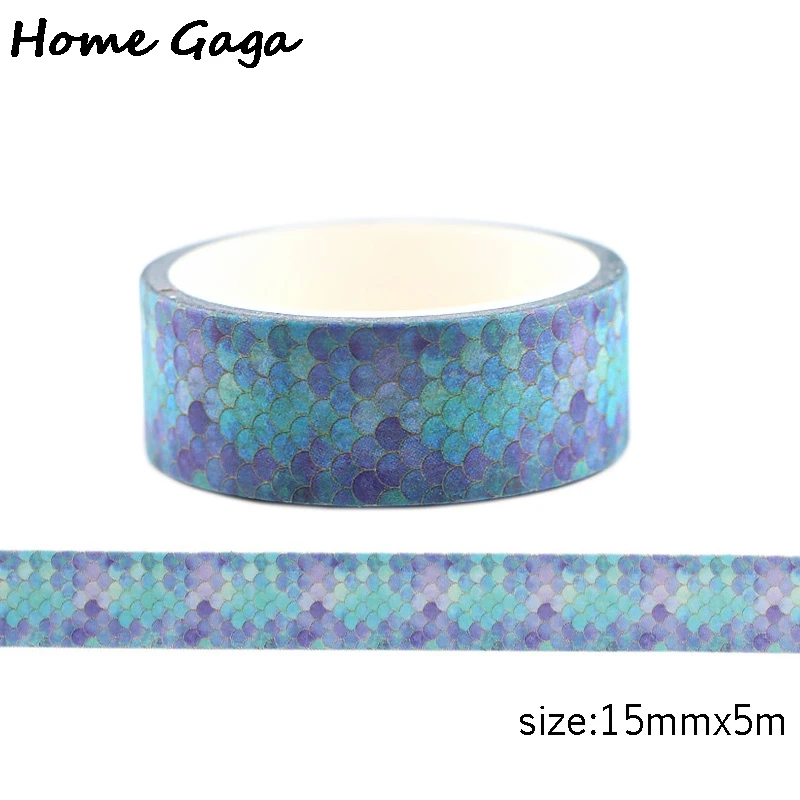 

20 шт./лот Homegaga рыбья чешуя Лента наклейки васи лента стильная Клейкая Лента Сделай Сам маскирующая Лента наклейки Скрапбукинг наклейки D2380