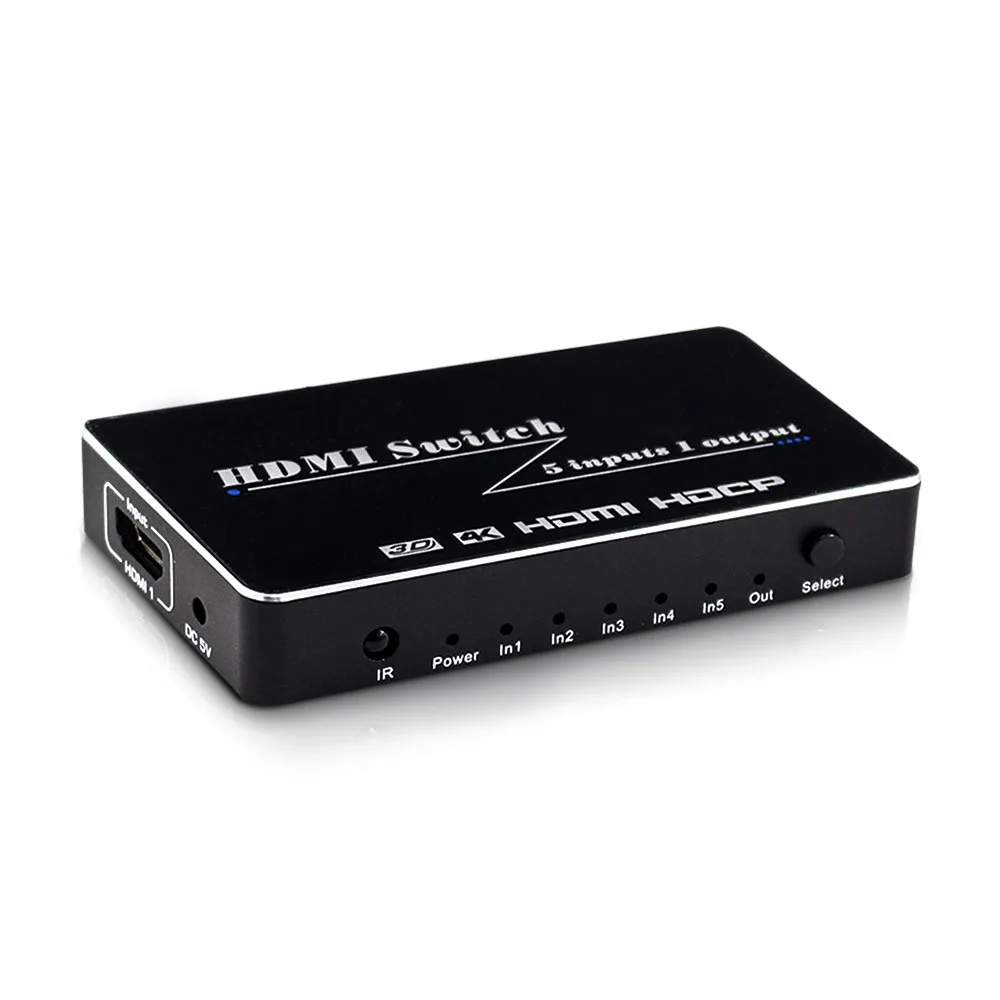 4K 5 в 1 выход HDMI переключатель 5x1 видео конвертер для XBOX PS3 PS4 PS5 ноутбук ПК DVD TV BOX к HD