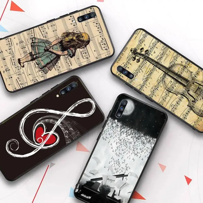 

Old musical note Music Phone Case for Samsung Galaxy A 51 30s a71 Soft Silicone Cover for A21s A70 10 A30 Capa