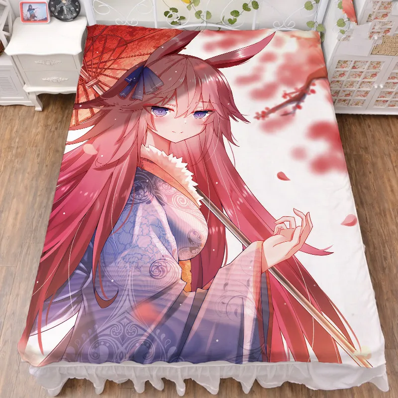 

2020-Febeury update Anime MmiHoYo Murata Himeko Milk Fiber Bed Sheet & Flannel Blanket Summer Quilt 150x200cm