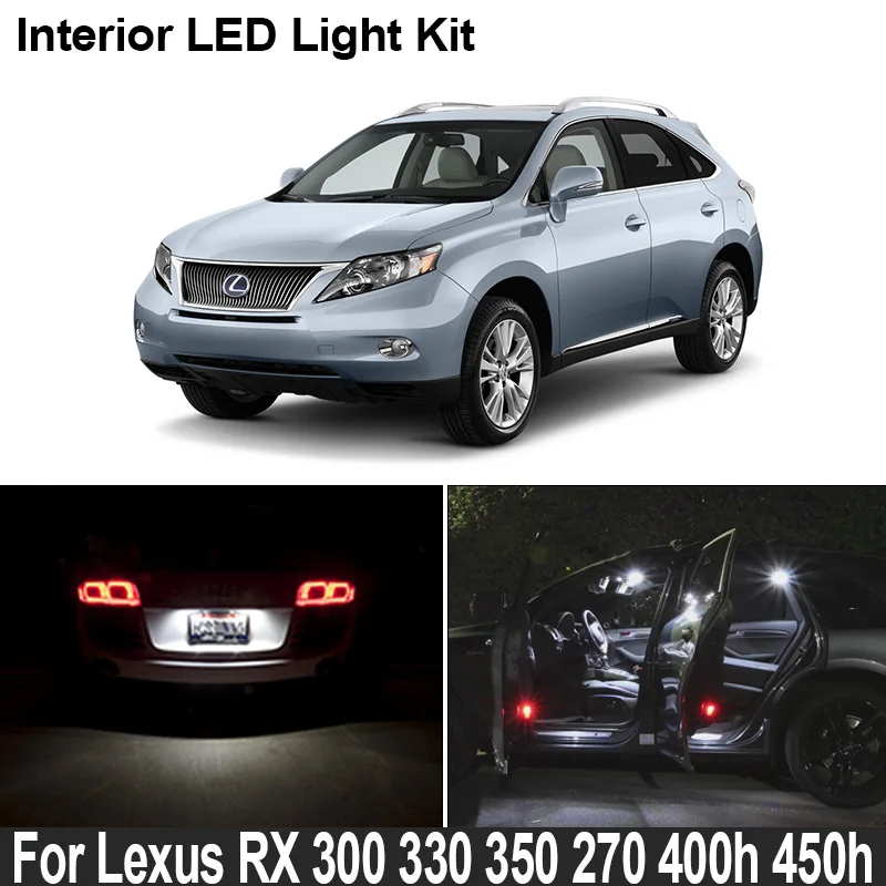 

Canbus For Lexus RX 300 330 350 270 400h 450h RX300 RX330 RX350 RX270 RX400h RX450h 1998-2020 Auto LED Interior Map Light Kit