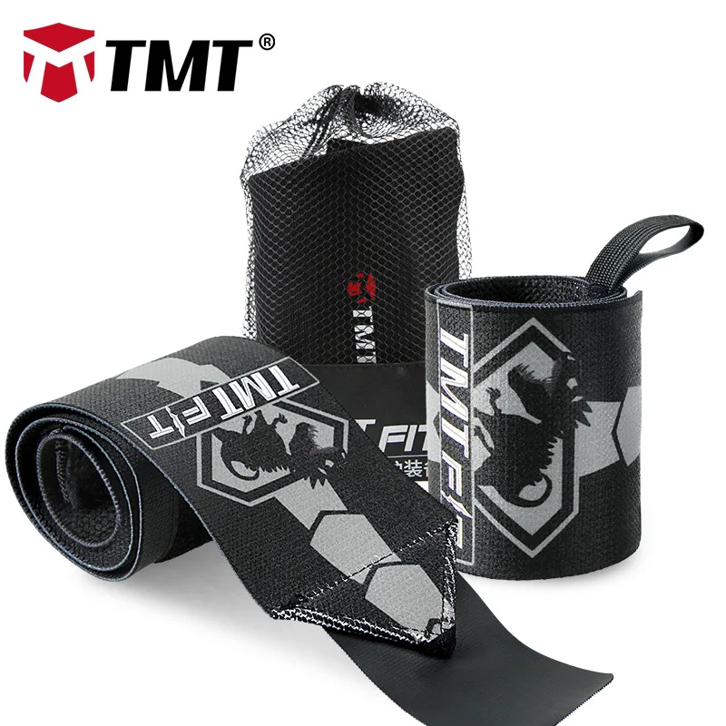 B49 Gray TMT браслет для тяжелой атлетики, поддержка запястья, бандаж для фитнеса, спортзала, спорта, повязки на запястье, повязка на руку, пауэрлифтинг, Поддержка штанги, Кроссфит - Цвет: B49 Gray