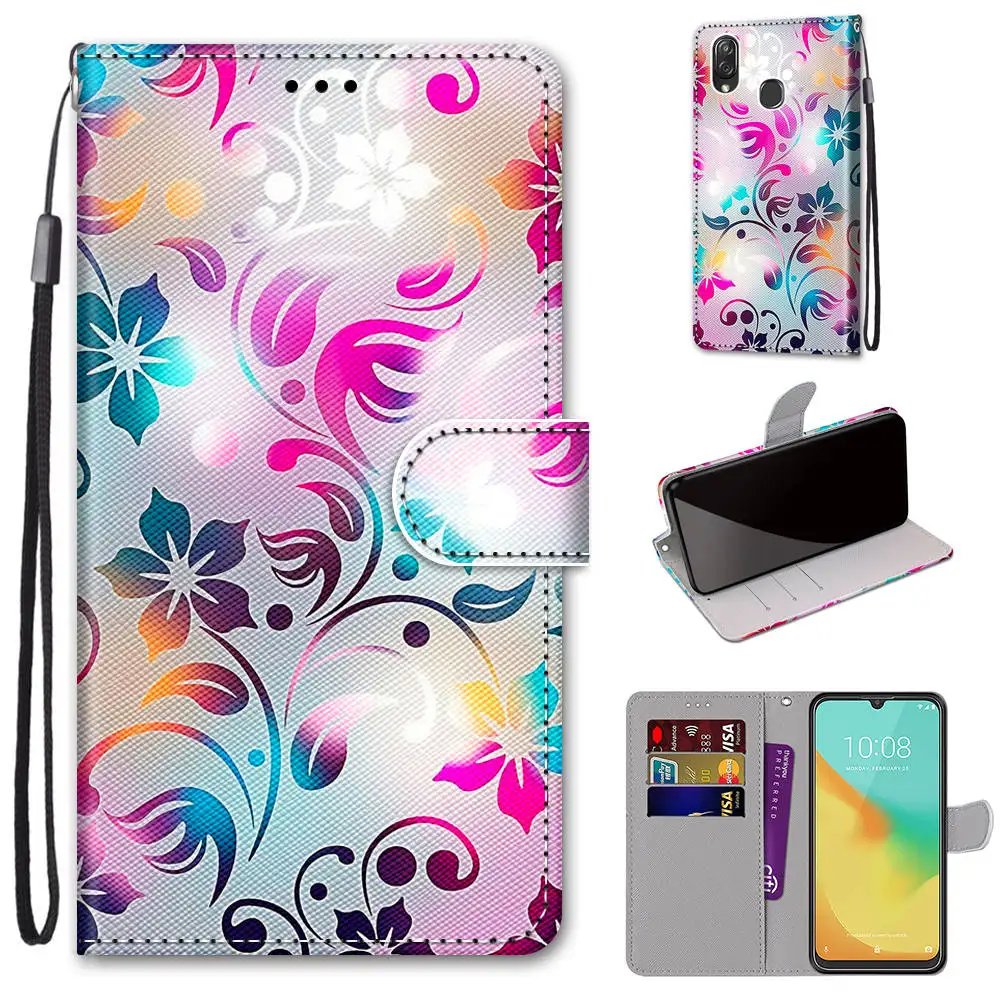 leather case for zte blade a3 a5 a7 2020 a6 lite 20 smart v10 vita phone case flip wallet book cover for zte a3 a5 2019 bag free global shipping
