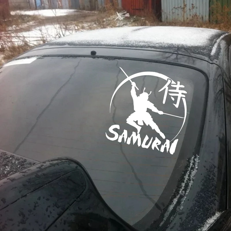Cтикер SAMURAI для автомобиля CK3274# различных размеров виниловый наклейка водонепроницаемые автонаклейки для заднего окна бампера.