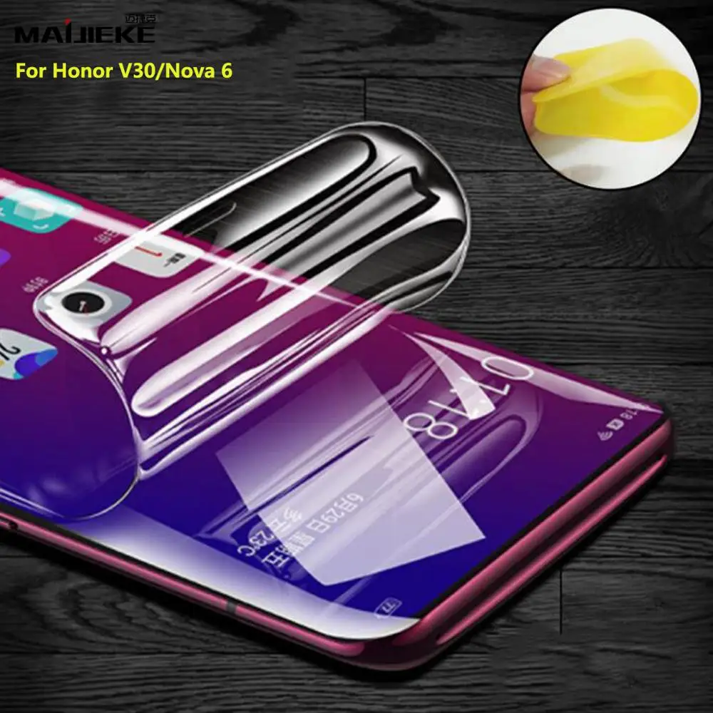 6D Защитная пленка для переднего экрана Huawei P40 Nova 6 se Honor V30 pro View 30 Гидрогелевая нано