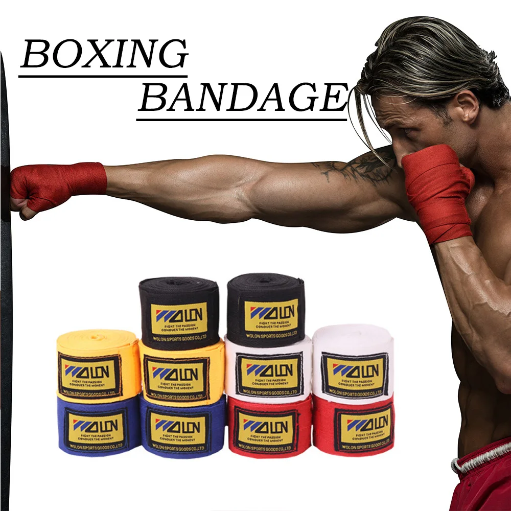 

Mens Boxing Bandages Sports Strap Sanda Taekwondo Wrist Kick Sanda Wraps Protect Hand Soft Tissue Gloves Boxing Bandages Man