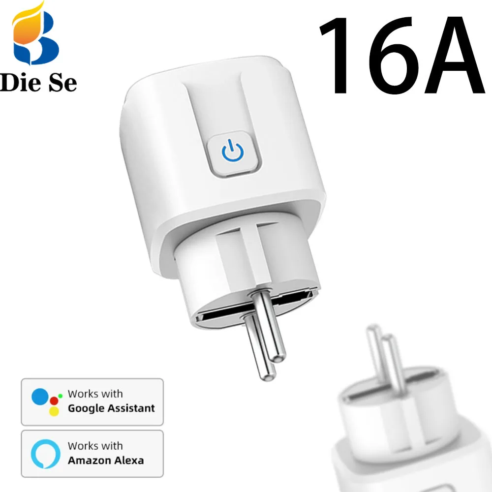Tuya Smart Life Wi-Fi розетка 16A 220 В электрические розетки таймер мощность монитор разъем