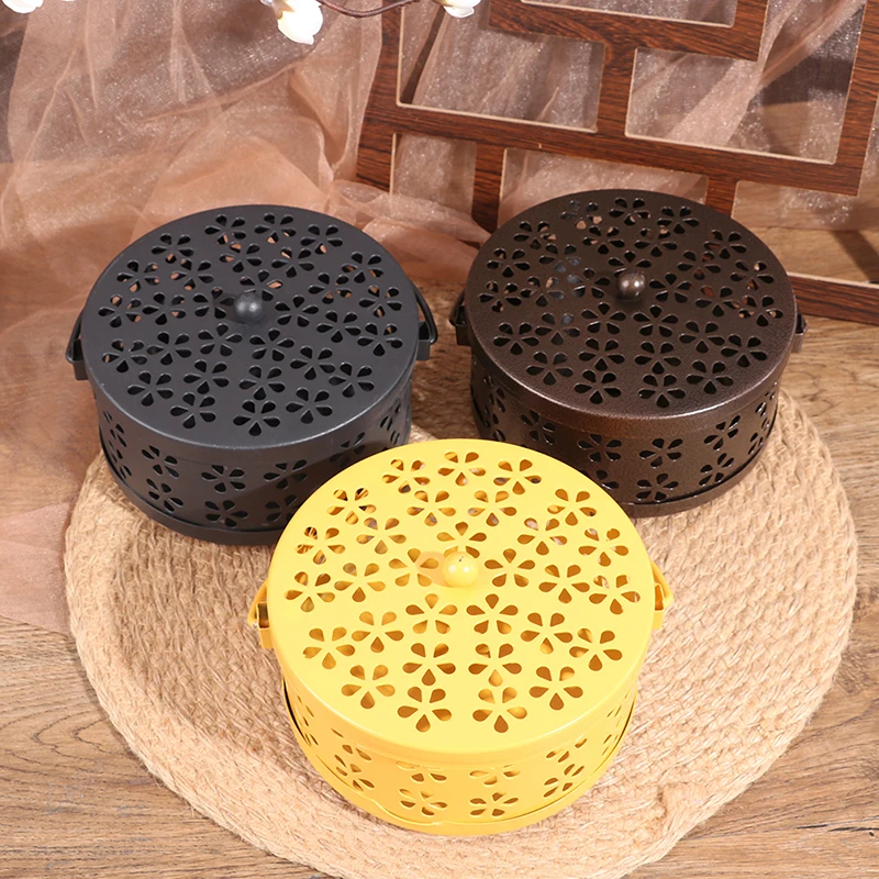 

Portable Iron Mosquito Coil Holder Case Mosquito Coil Rack for Home and Camping