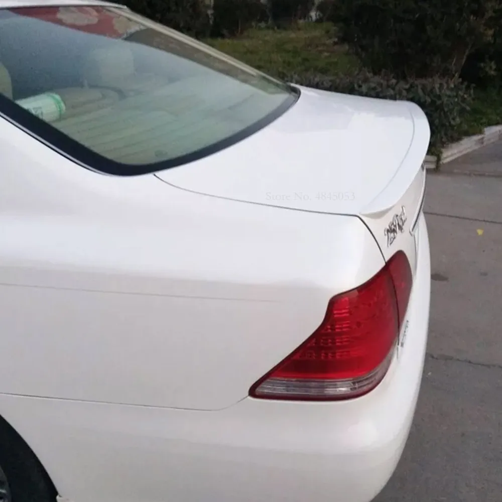 Черный и белый Спойлер ABS пластик задний багажник загрузки крыла для Toyota Crown 2004 2005