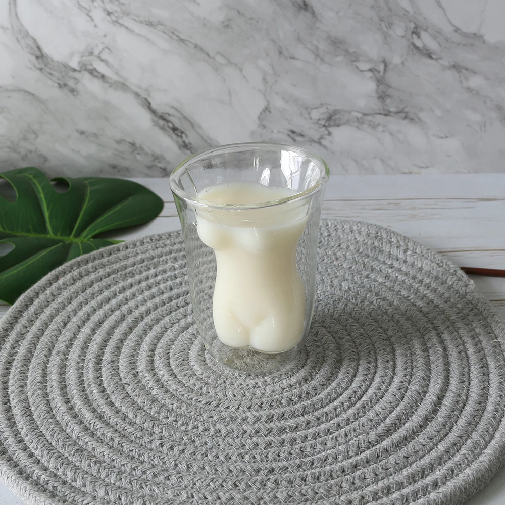 Двухслойная Высококачественная боросиликатная стеклянная чашка для красоты