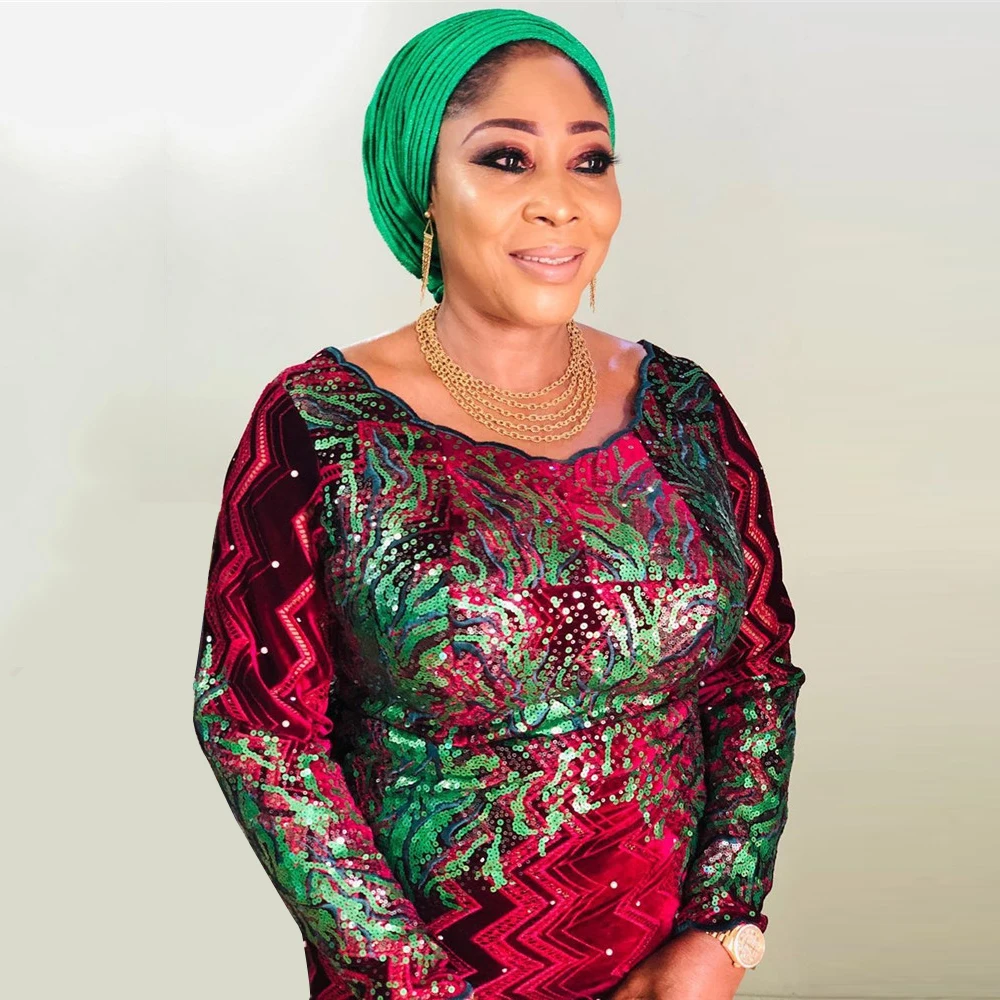 Новейшая популярная Роскошная Высококачественная разноцветная нигерийская